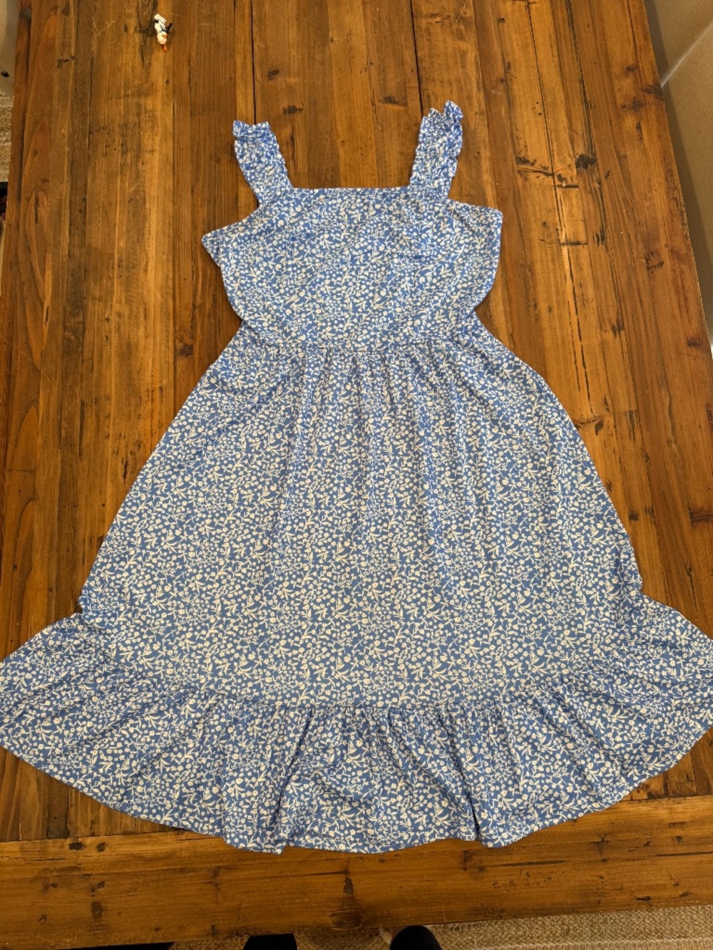 BOHO Blue floral dress